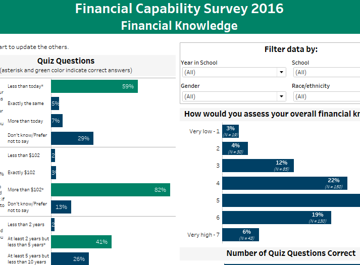Screenshot of Financial Literacy viz